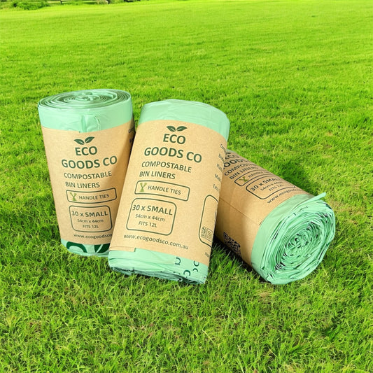 12L Small Handle Tie Compostable Bin Liner - 90 Pack